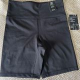 INC Black High Rise Biker Shorts  Photo 0