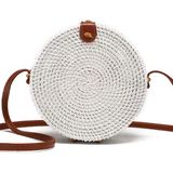 SheIn White Rattan Cross Body Bag  Photo 0