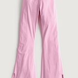 Hollister  Social Tourist Pink Flared Leggings Photo 0