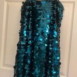 Thirty/Thirty peacock blue sequin dress size M Size M Photo 0