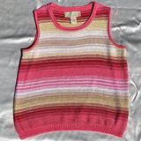 Norton Mcnaughton Vintage Pink Gradient Striped Knit Sleeveless Top Photo 0