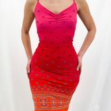 Guess 90s Dress - Pink,Red,Orange Photo 0