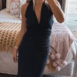 The Limited Black Midi Dress  Photo 0