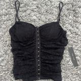 Moa Moa New with tags Women's Black Corset Lace Top Photo 0