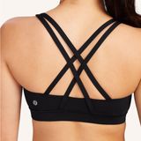 Lululemon  energy bra sports workout top size 6 strappy criss cross back Photo 0
