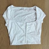 Abercrombie & Fitch Abercrombie White Corset Top Photo 0
