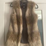 Me Jane Faux Fur Vest, Small Photo 0