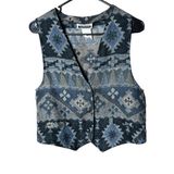 Contempo Vintage  Woven Aztec Western Southwestern Vest Size Medium Photo 0