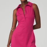 Alo Yoga  Charmed Magenta Crush Tennis Dress Size Medium NEW NWT Photo 0