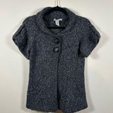 American Rag American Rag Cie Wool Blend Short Sleeve Collared Cardigan Sweater Size M Photo 0