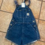 Carhartt vintage carhart denim cut off shortalls  size M Photo 0