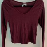 H&M Divided Long Sleeve Crop Top Photo 0