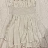 Urban Outfitters Smocked Tiered Ruffle Romper Photo 0