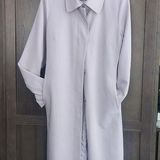 Jones New York Lined Trench Rain Work Biz Spring Dress Coat Lavender Ladies M Photo 0