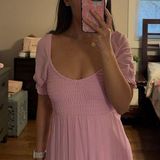 Abercrombie & Fitch Abercrombie Pink Dress Midi Photo 0