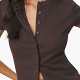 Reformation Raelynn Stretch Organic Cotton Rib Top New! Photo 0