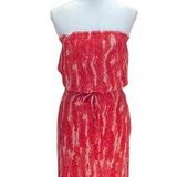 Kenneth Cole New York Silk Tube Dress Red Size XS NEW Y2K Beach Minimalist Boho Photo 0