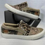 blowfish  Maddox Camo Distressed Patchwork Slip-On Sneakers women sz 8 Photo 0