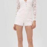 Alexis Perseus Choker Lace Long Sleeve Romper Photo 0