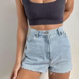 American Vintage USA Blue Denim Mom Shorts Photo 0
