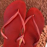 Havaianas Women’s  Flip Flops Slim Coral Orange Size USA 6 37-38 Photo 0
