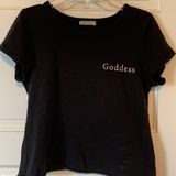 Hayley Paige Occasions Goddess Crop T-Shirt  Photo 0