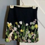 Victoria Beckham for Target black skirt with floral print size XS Photo 0