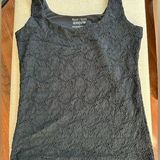 White House | Black Market  dress‎ Black Lace Crochet Tank Cami. Size Small Photo 0
