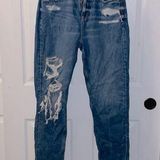 American Eagle  Super Distressed Mom Jean Photo 0
