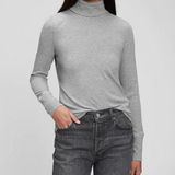 Style & Co . - Grey Mock Neck Long Sleeve Photo 0