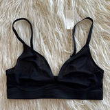 Aerie SMOOTHEZ Mesh Bralette True Black Size Small Photo 0