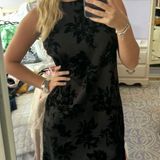 AQUA Black Mini Dress Vintage Photo 0