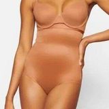 SKIMS High Waist Briefs in Bronze Size Small Photo 0