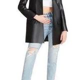 BB Dakota Leather Blazer Photo 0