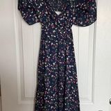 Altar'd State Altar’d State Dress Floral Navy Photo 0