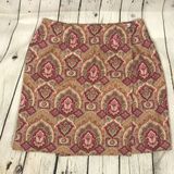 Charter Club  All Linen Wrap Skirt pink, tan, EUC Photo 0