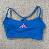 Adidas Climalite Cross Strap Sports Bra Women's Small Blue/Pink Climacool Photo 0