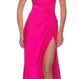 La Femme Pink Prom Dress Photo 0