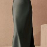 BHLDN Cali Satin Cowl Neck Midi Slip Dress Photo 0