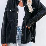Black Denim Jacket Photo 0