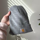 Carhartt Grey  Hat beanie with logo Photo 0