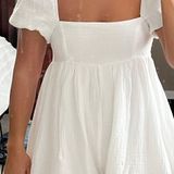 Princess Polly White Ruffle Romper Photo 0