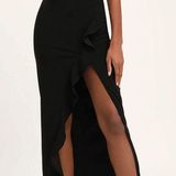 Lulus Black Maxi Formal Dress Photo 0