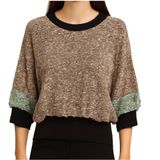 By Malene Birger Ansulta Sweater Womens S Brown Colorblock Italy Quiet Luxury Photo 0