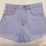 ZARA High Waisted Jean Shorts Photo 0