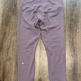 Lululemon  Light Purple Crop Leggings Size 14 Photo 0