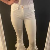BLANK NYC White Flare Leg Jeans Photo 0