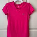 Umbro Hot Pink Workout Gym Short Sleeve Top Small Photo 0