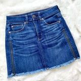 American Eagle  High Rise Jean Mini Skirt Photo 0