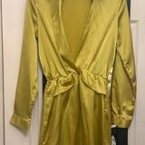 Pretty Little Thing Evening dress with collar long sleeve shirt sexy club date night boho casual Photo 0